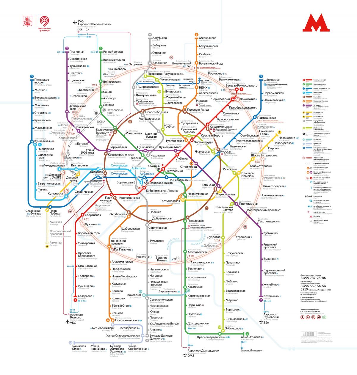 térkép Moszkva metro