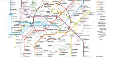 A metró Moszkva térkép megjelenítése