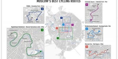 Moskva kerékpáros térkép
