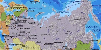Térkép Moszkva, Oroszország