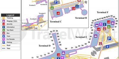 Sheremetyevo térkép terminálok
