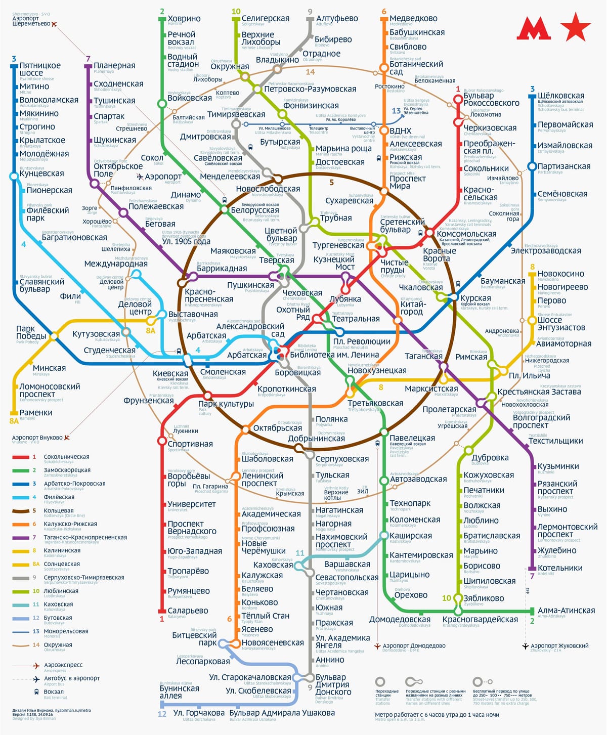 a metro Moszkva térkép megjelenítése