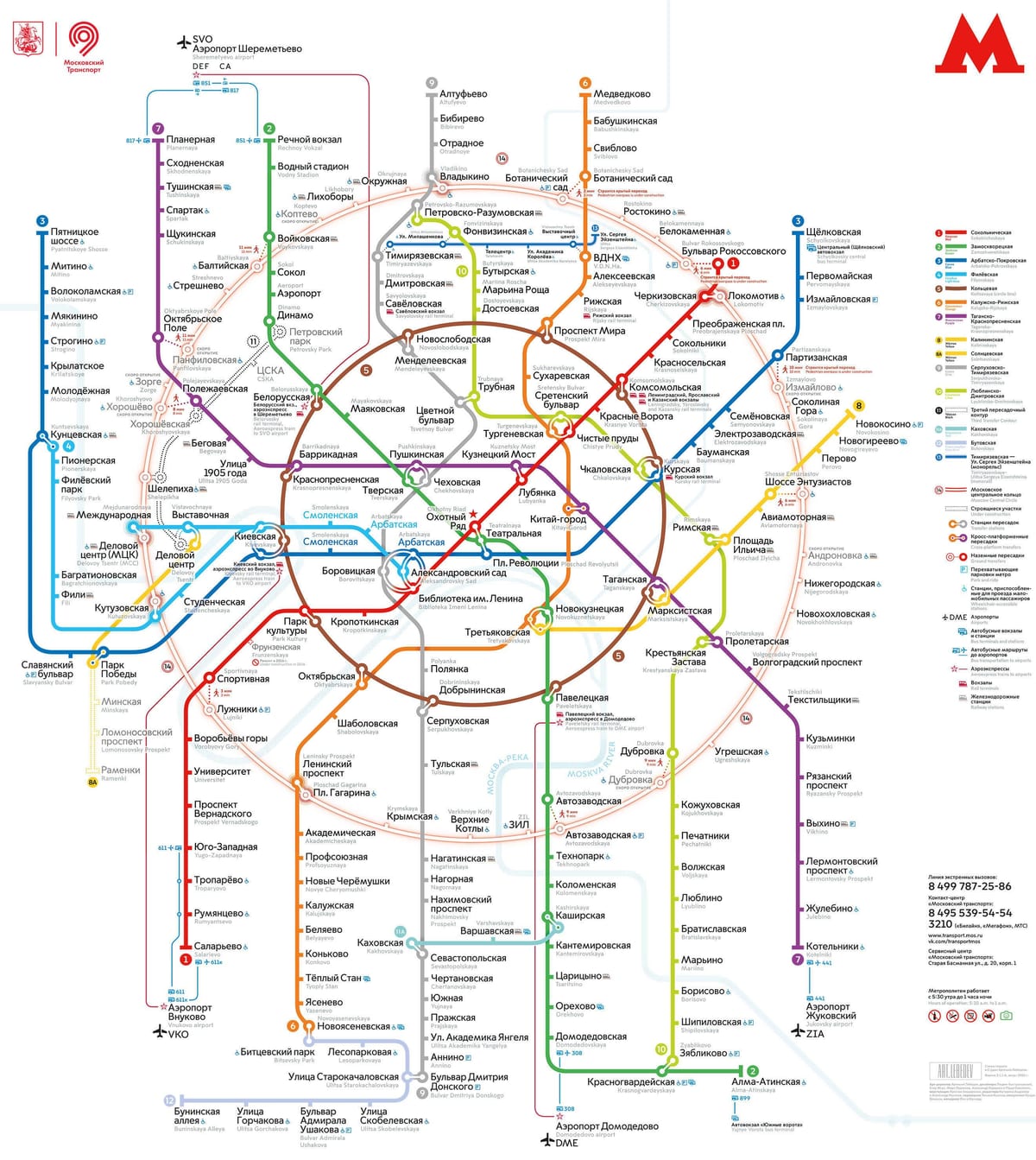 Moskva közlekedési térkép