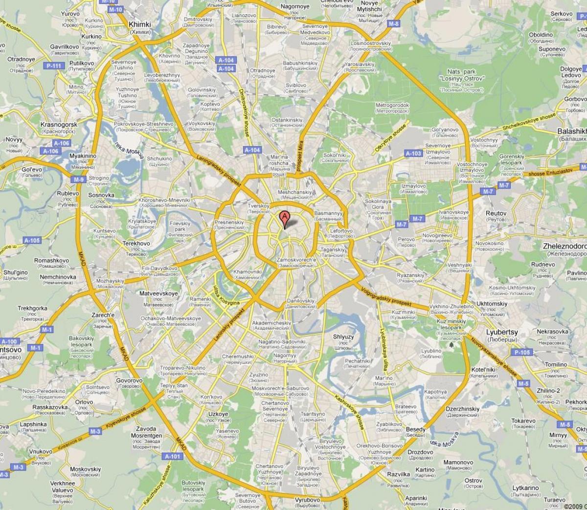 Moszkva külvárosában térkép