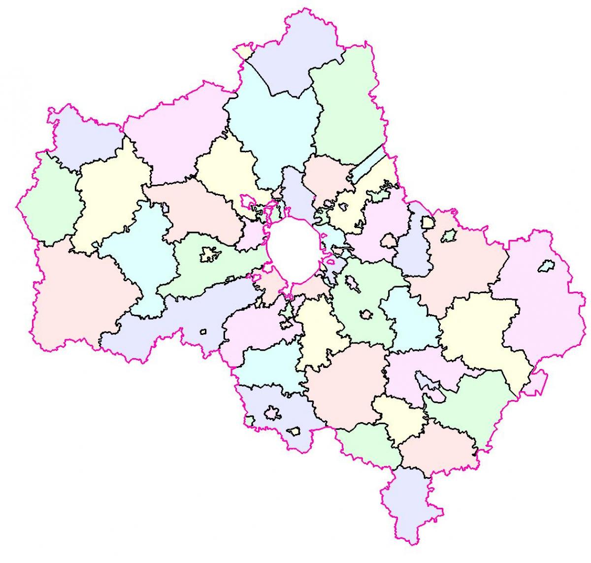 Moszkva régió térkép