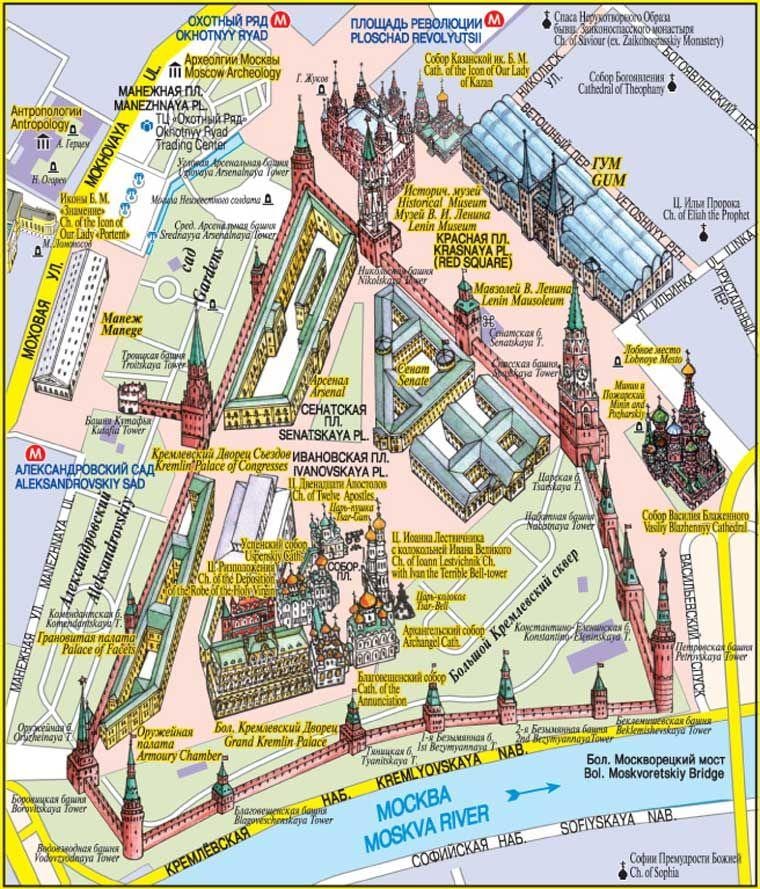Vörös Tér, Moszkva térkép