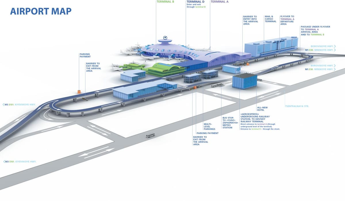 térkép Vnukovo repülőtér