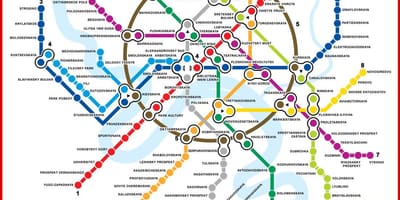 Térkép Moszkvai metró