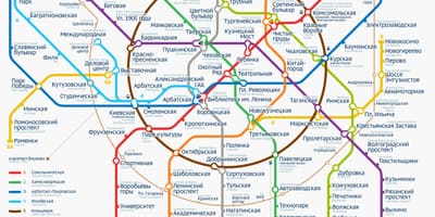 A Metro Moszkva térkép megjelenítése