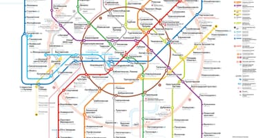 A metró Moszkva térkép megjelenítése