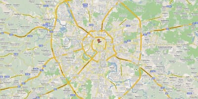 Moskva autópálya térkép