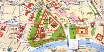 Moscow city center térkép
