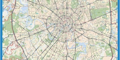 Moskva földrajzi térkép