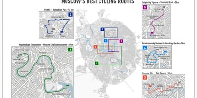 Moskva kerékpáros térkép