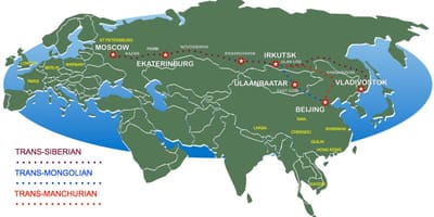 Térkép Moszkva-vlagyivosztok vonat út